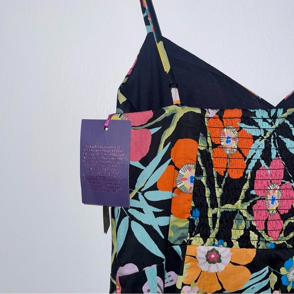 NWT J.Crew Ruffle Dress in Liberty Pavilion Black Floral Dress 00 - Picture 7 of 10